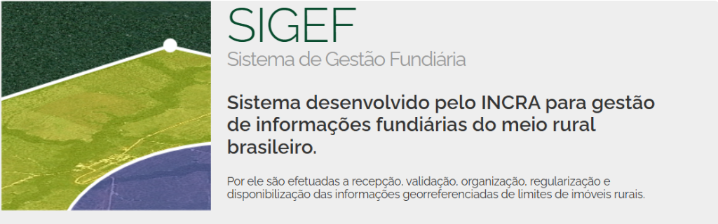 Logomarca SIGEF / INCRA